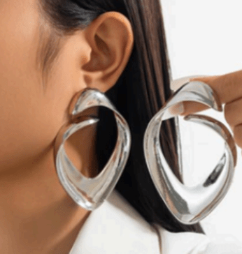 Santorini Silver Hoop Earrings | Chic Baubles Official Store